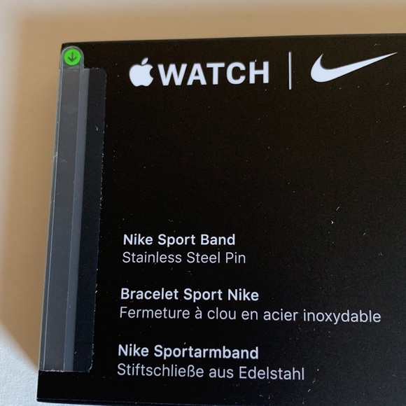 Nike Sport Band for Apple Watch™ 44mm - Black/Lime Blast - Picture 8 of 8